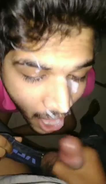got Takes A Cumshot On His Face After Blowjob