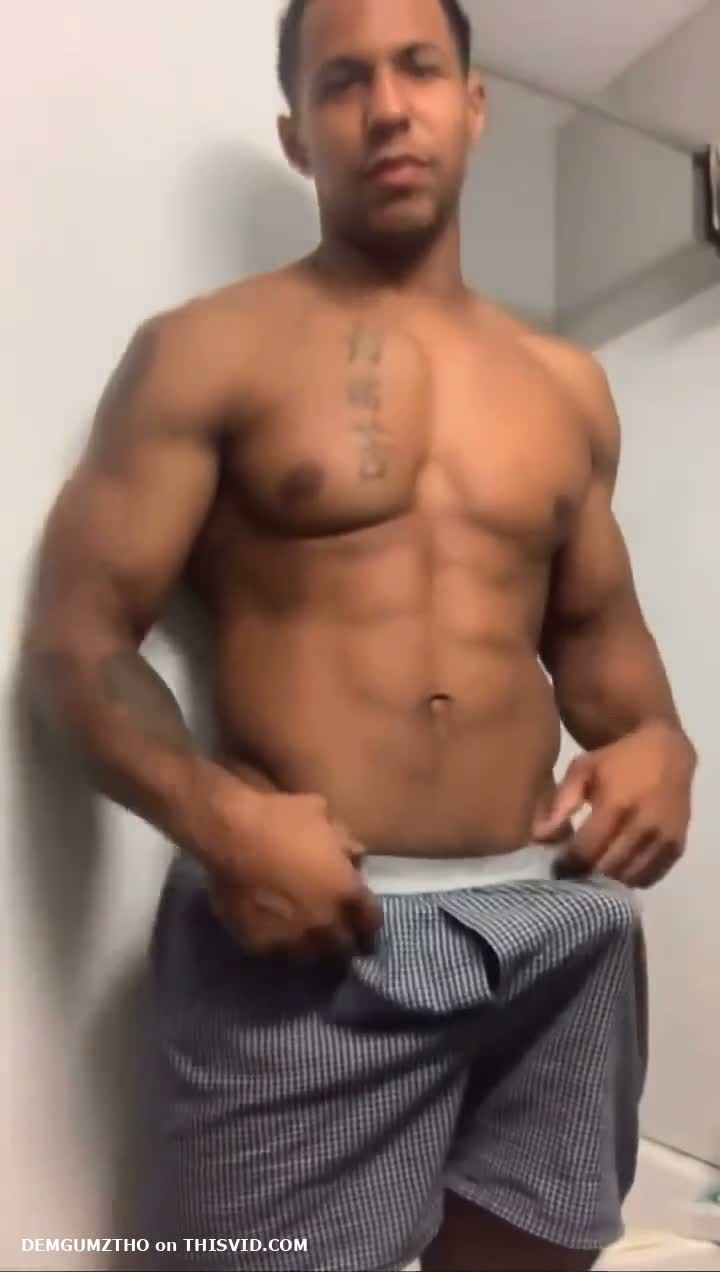 Muscular Guy Flashing Hard Dick featured image