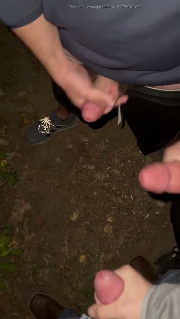 Bros Cum Together In The Woods