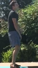 To Jerk From Diving Board