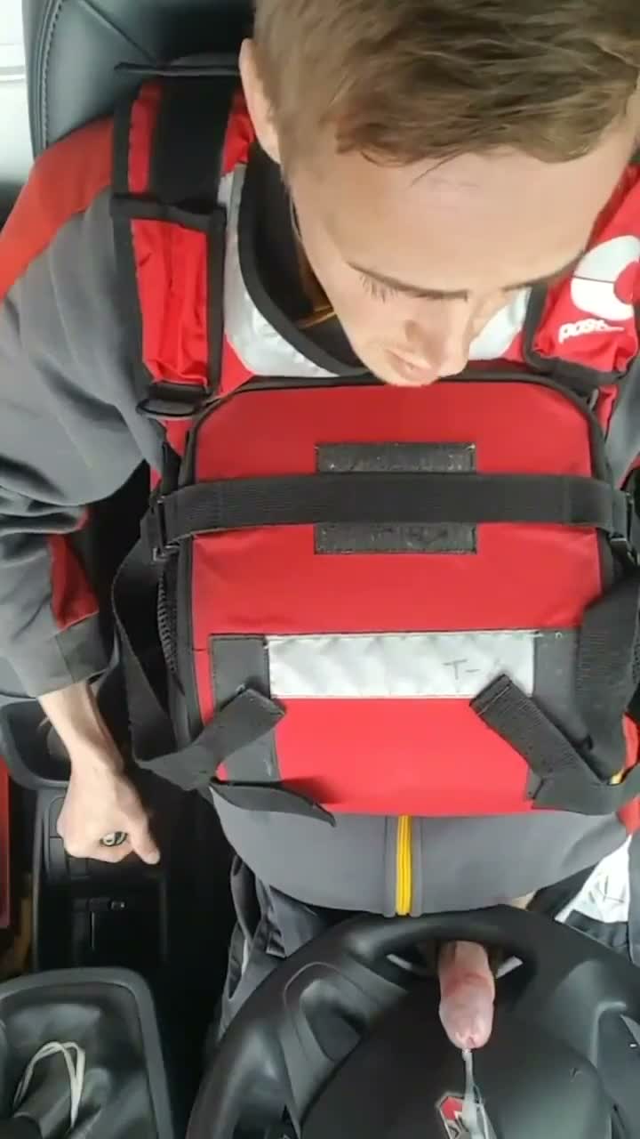 Racer Fucks His Steering Wheel Til He Cums