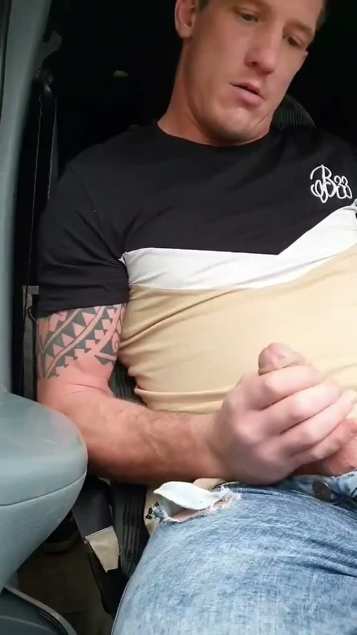 Stud In His Truck Jerks Cums